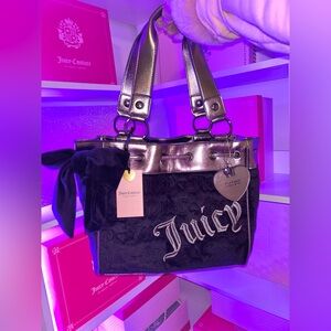 Juicy Couture black and silver daydreamer Tote bag